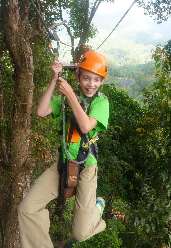 Tyler zip lining