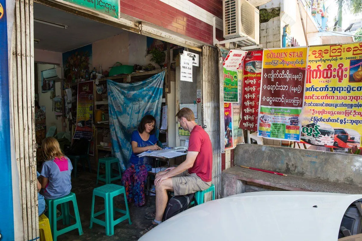 Bus tickets Myanmar