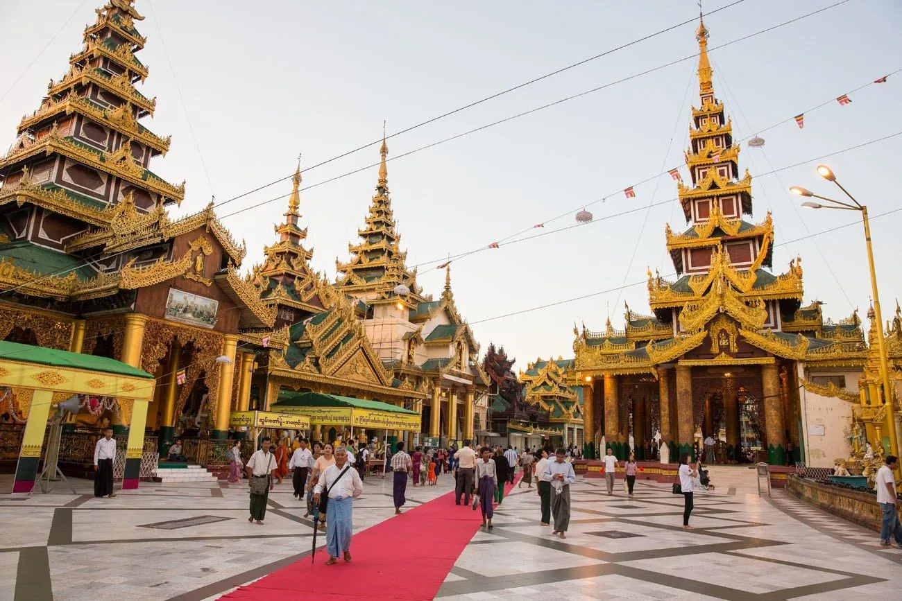 Inside Shwedagon