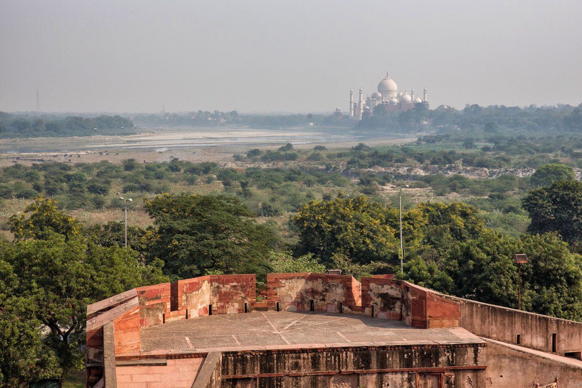 Taj Mahal from the Red Fort