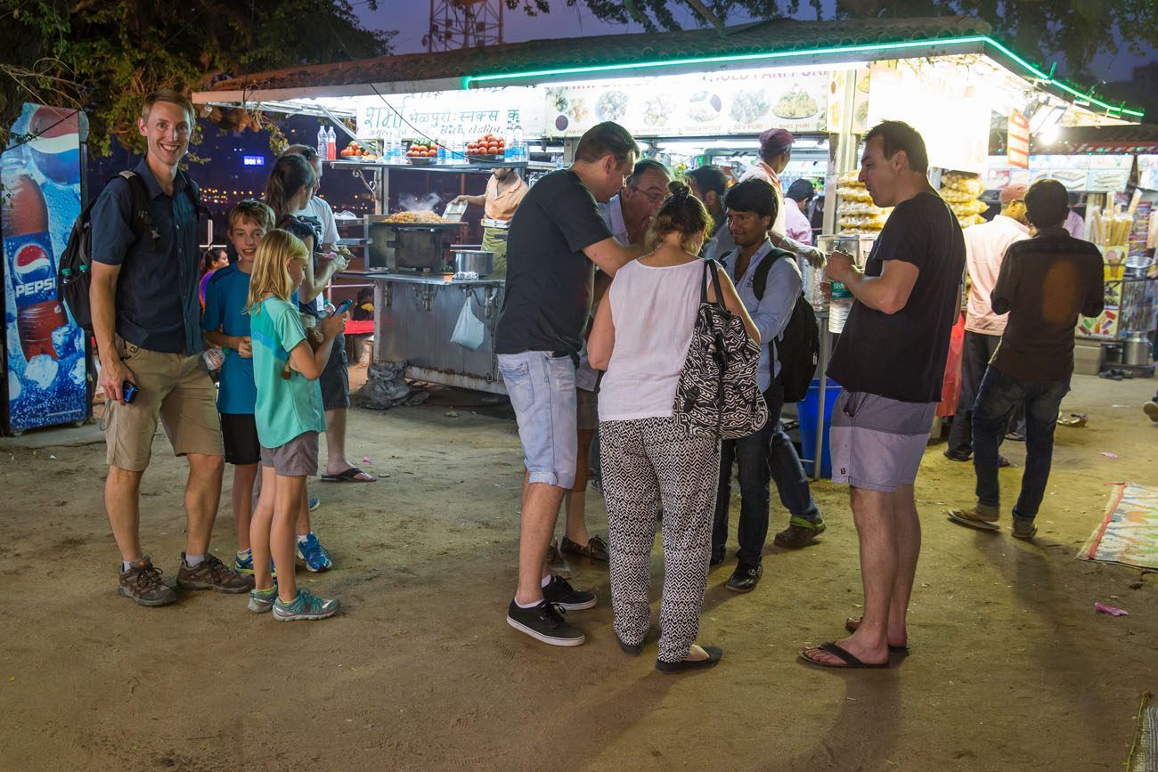 Taking a street food tour India