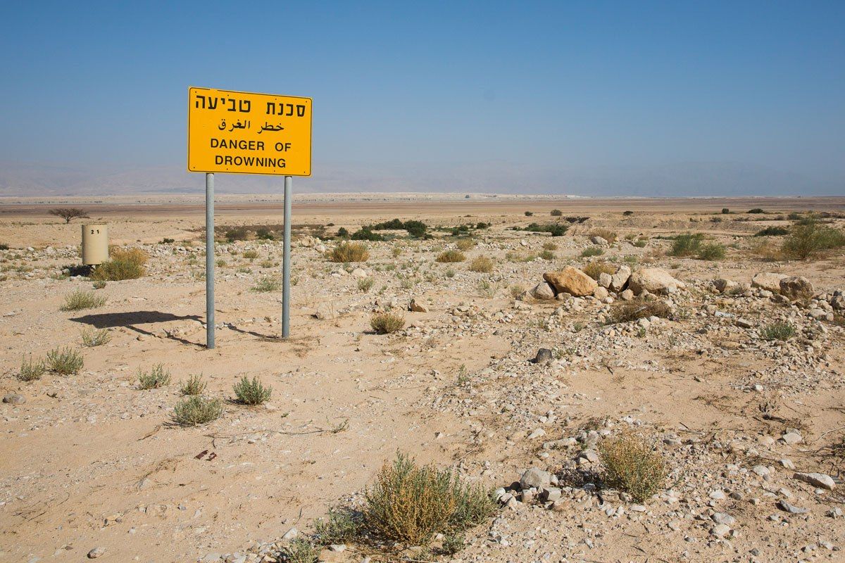 Danger of Drowning Dead Sea