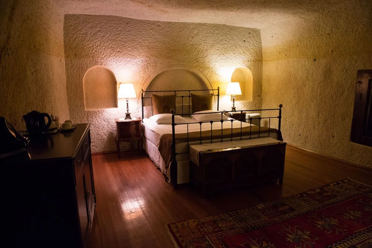 Sleep in a cave