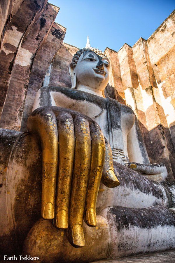 Giant Sitting Buddha Sukhothai