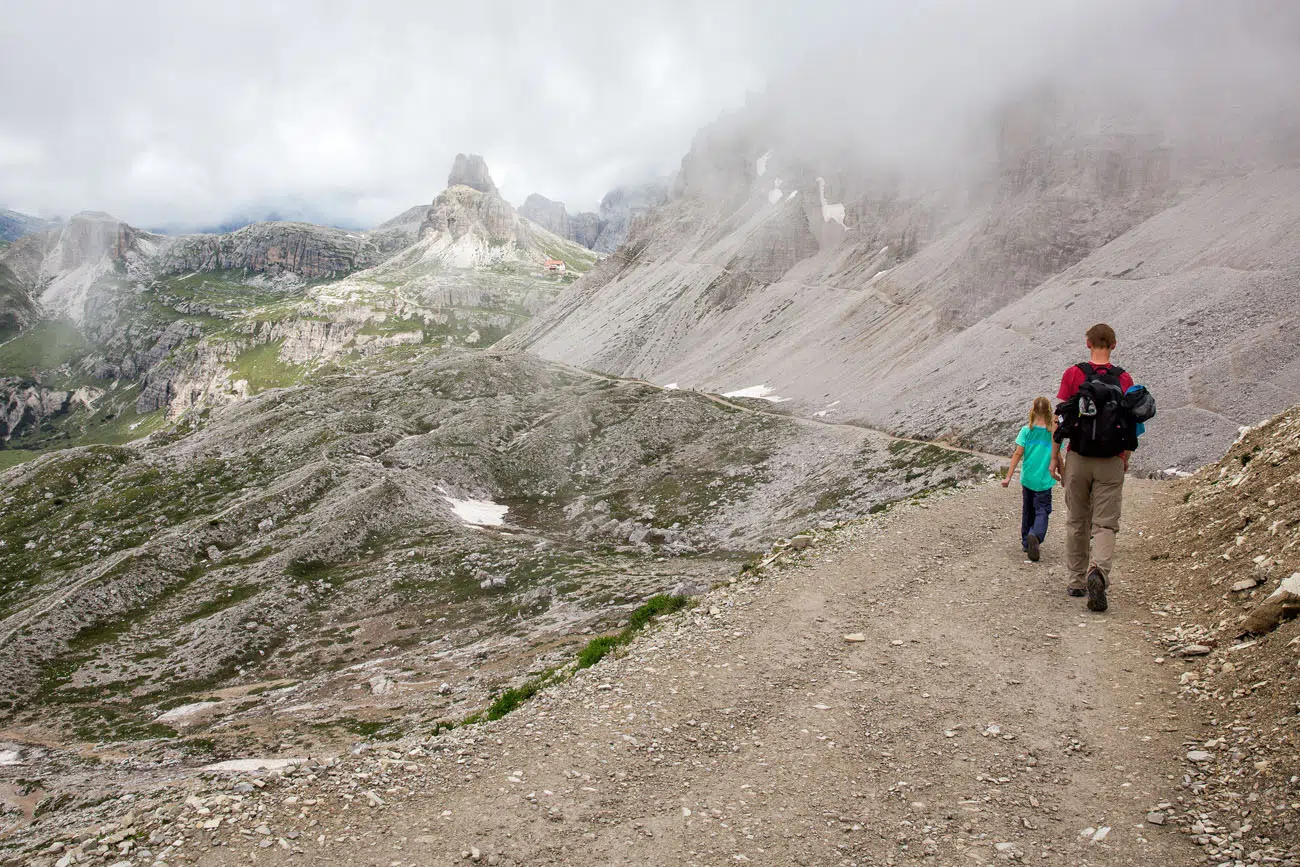 Hiking Tre Cime with Kids