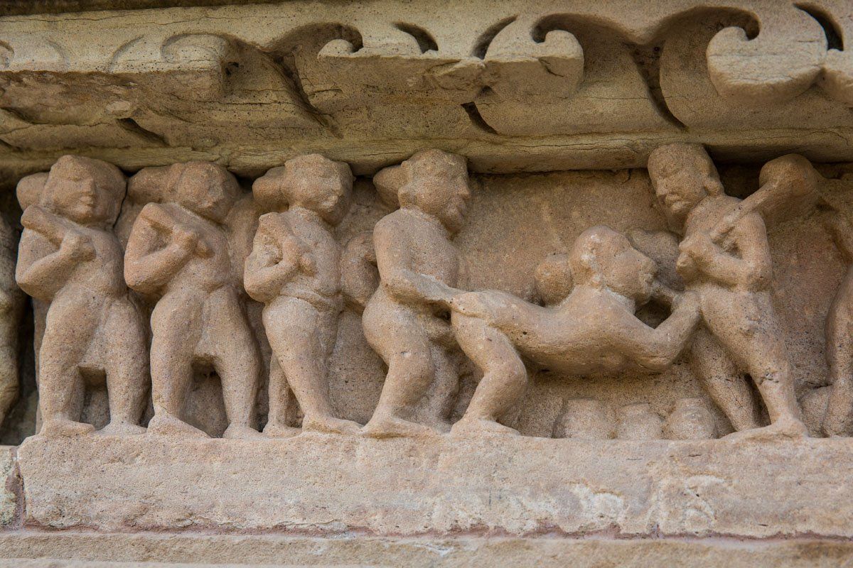 Khajuraho Carvings Erotic