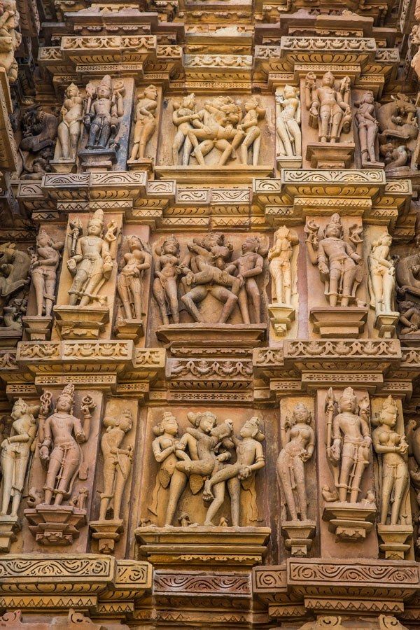 Khajuraho Erotic Carvings