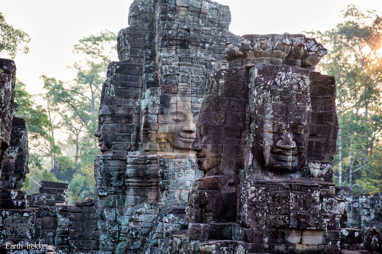 Seeing Bayon at Sunrise