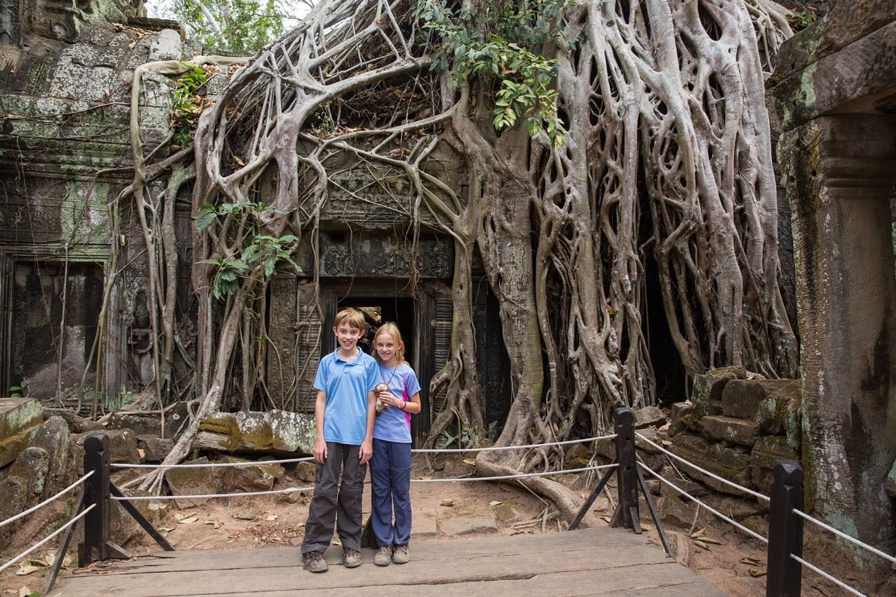 Tyler and Kara at Ta Phrom