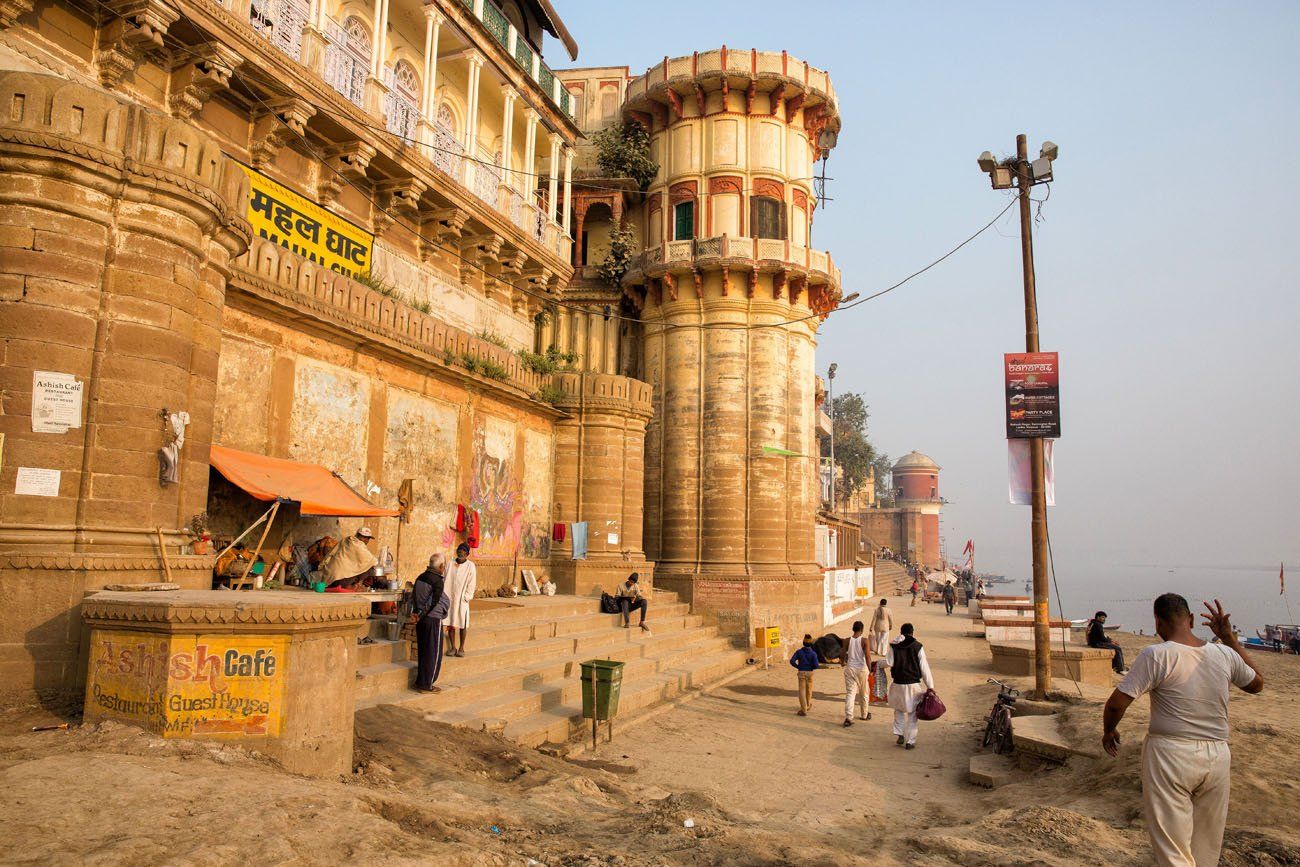 Walking along the Ganges River