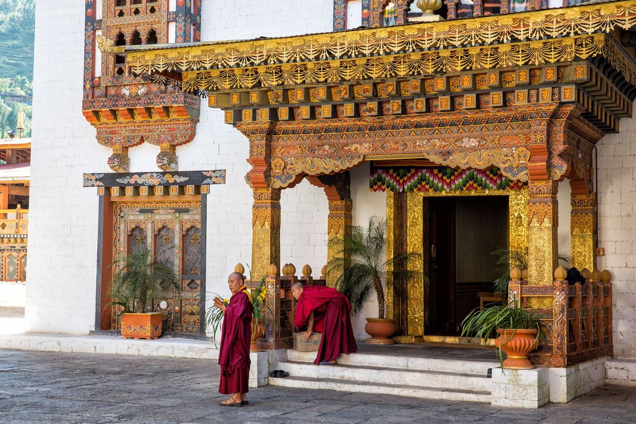 Doorway in Bhutan