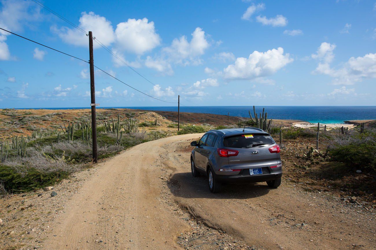 Driving to Daimari Beach Natural Pool