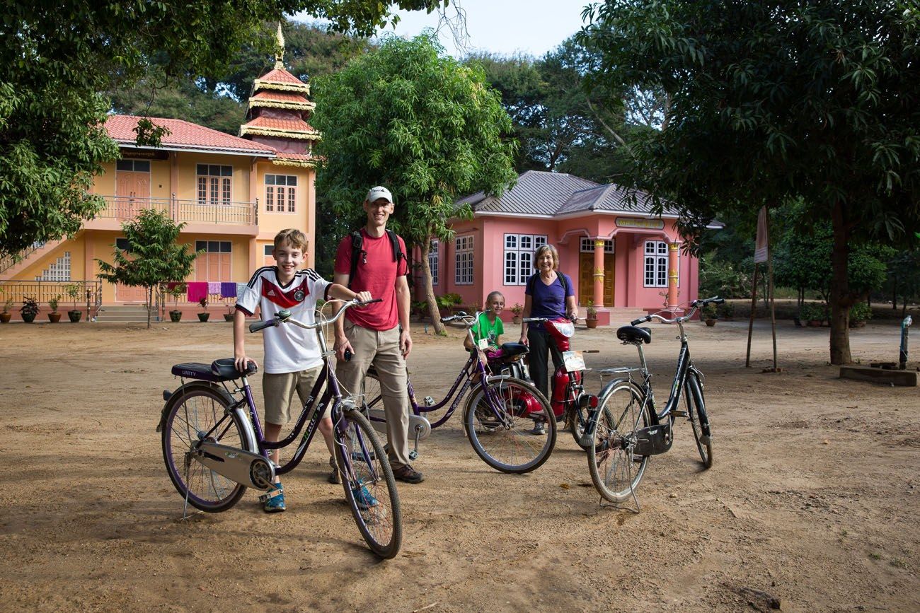 Family Cycling Bagan