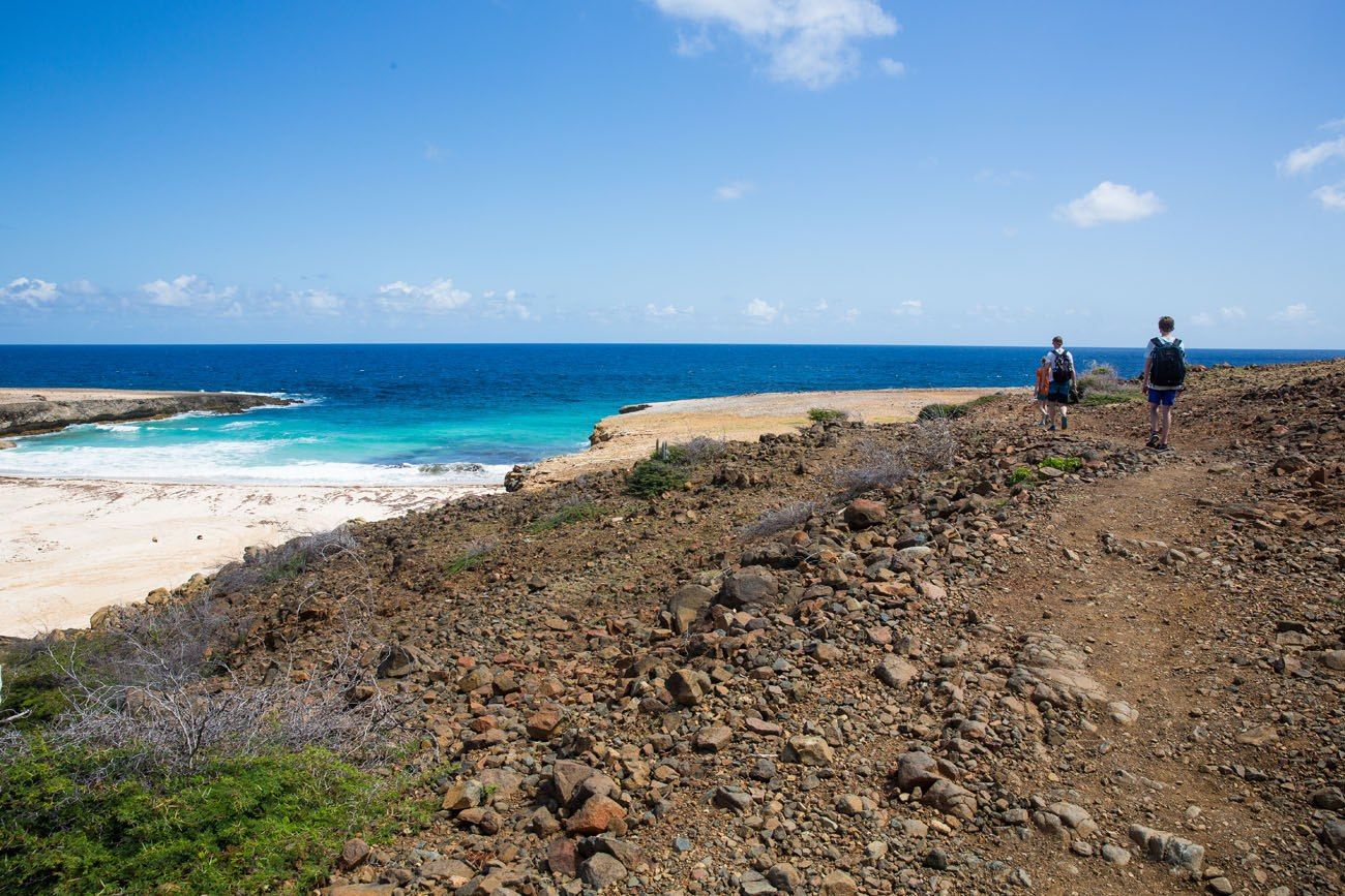 Hiking in Aruba Natural Pool