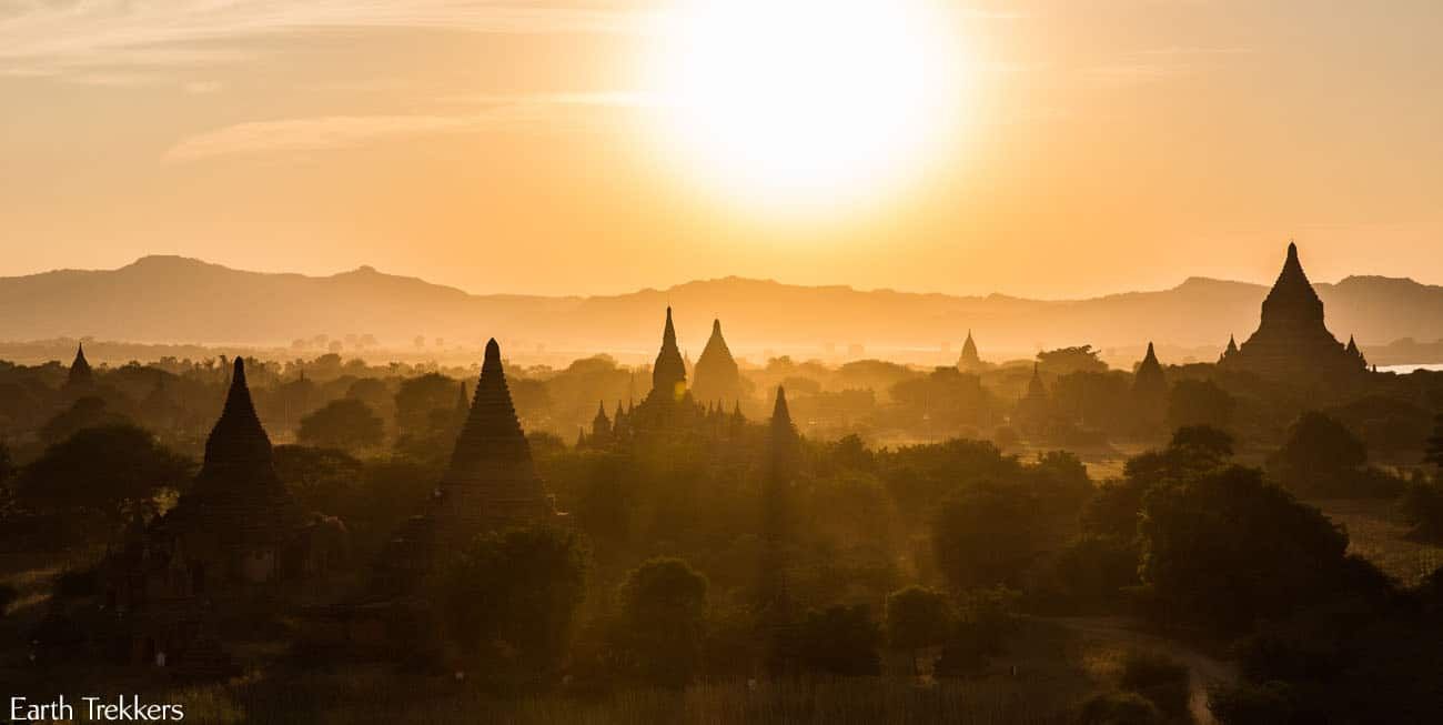 Sunset in Bagan Myanmar