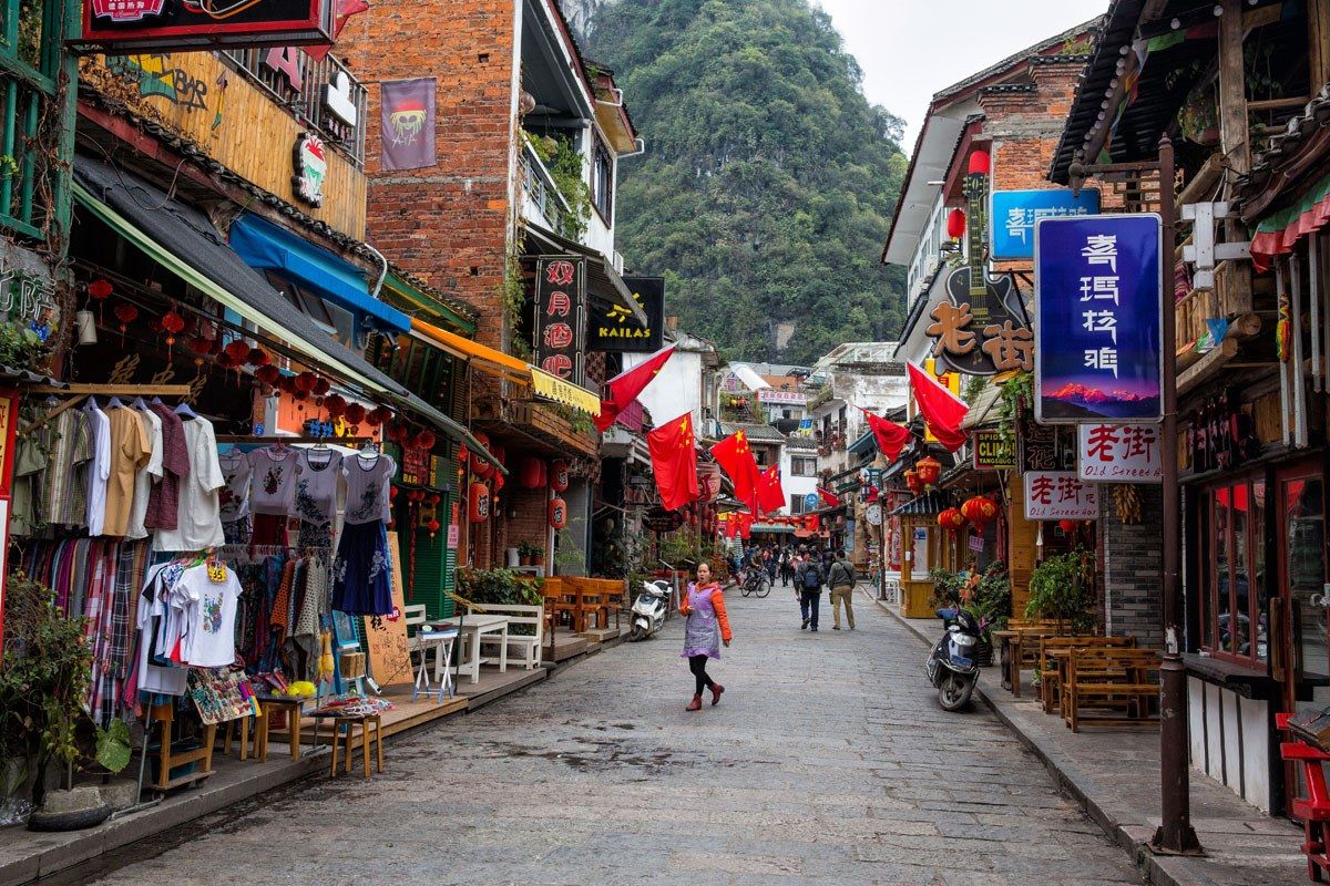 Yangshuo Street in March