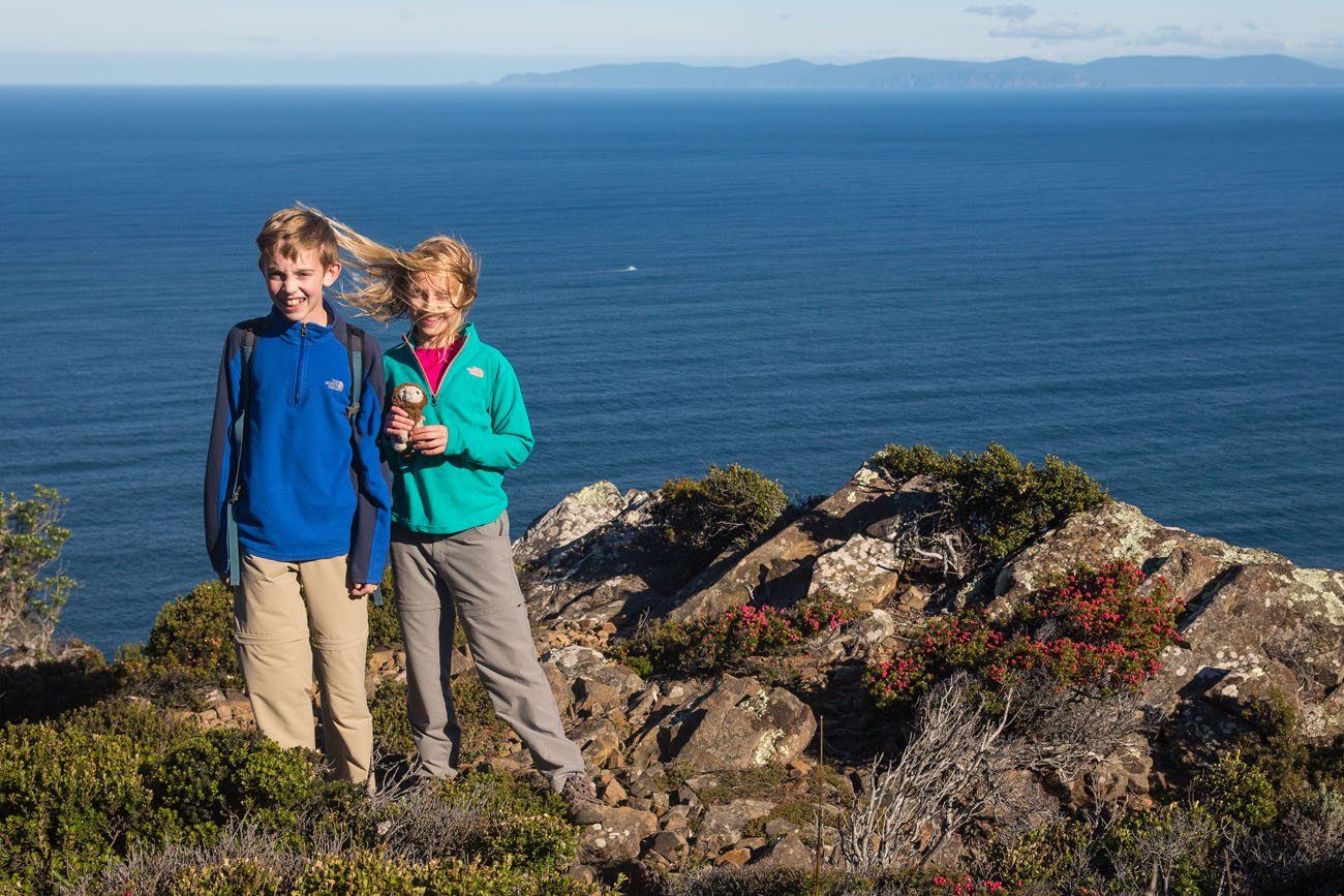 Cape Raoul with kids