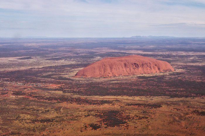 Uluru from Airplane