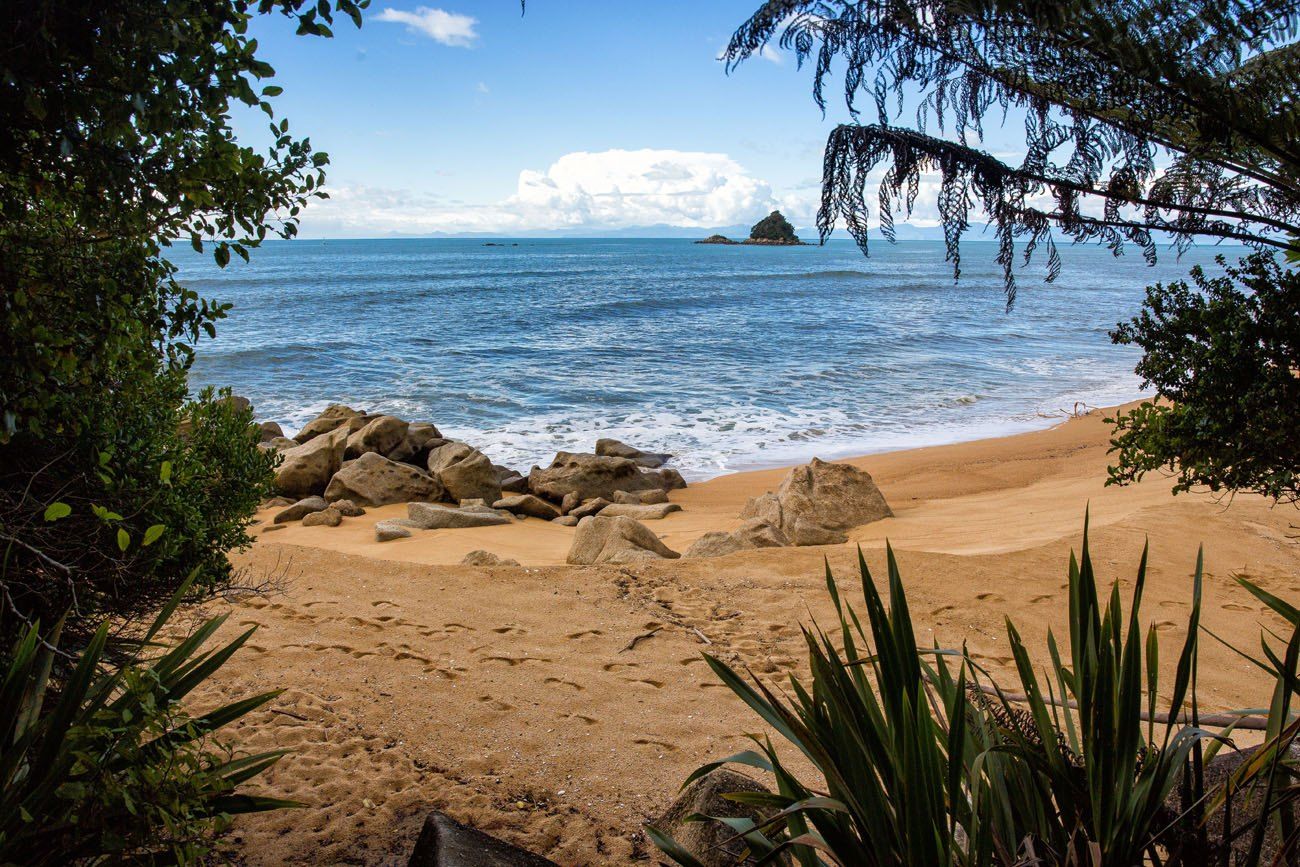 View to the beach