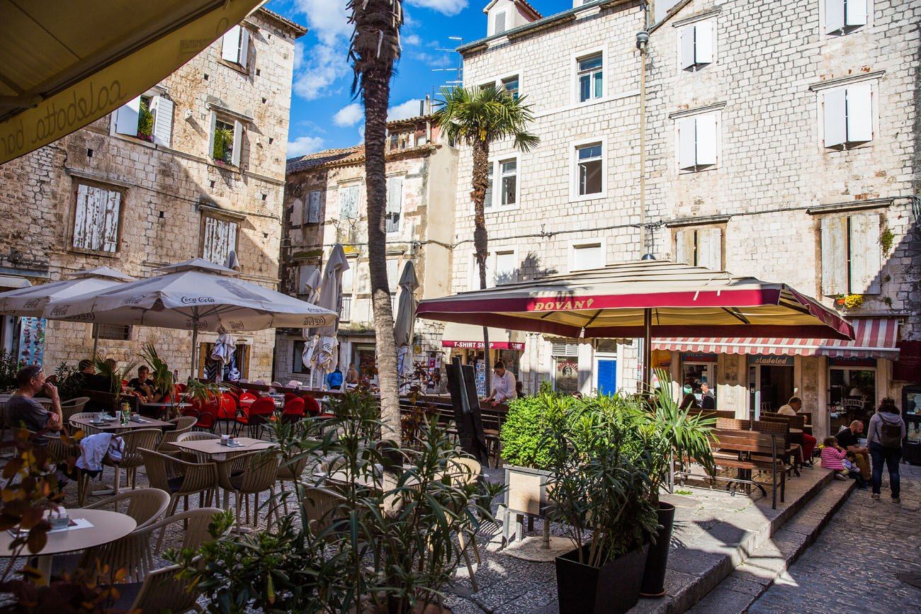 A square in Trogir