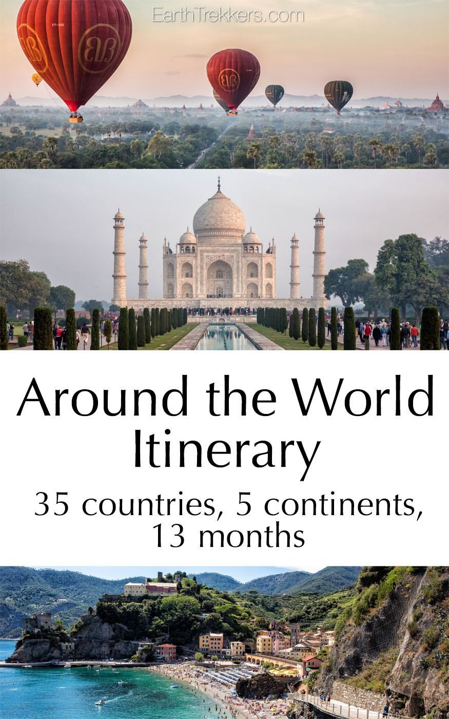 Our Around the World Itinerary Pin