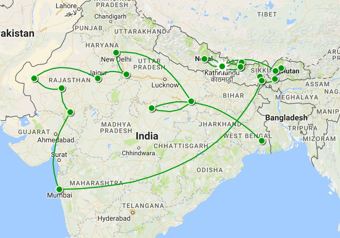 Subcontinent Map