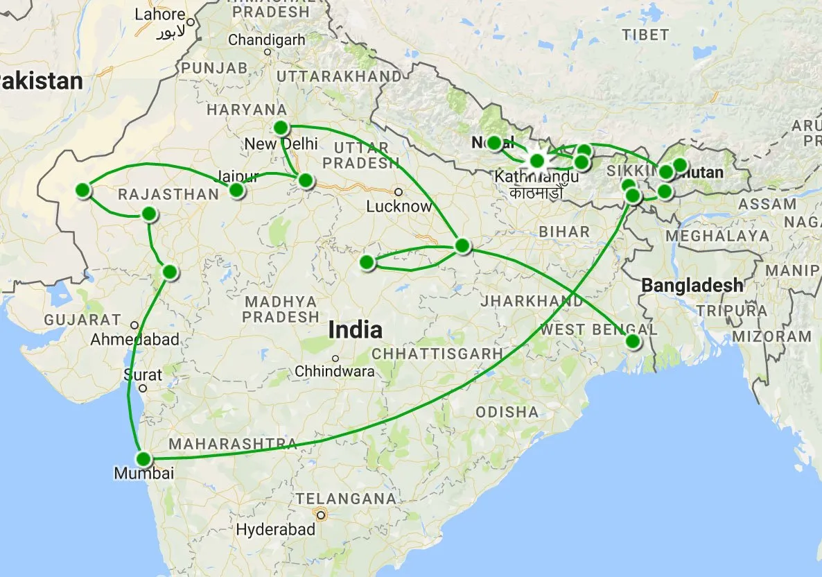 Subcontinent Map