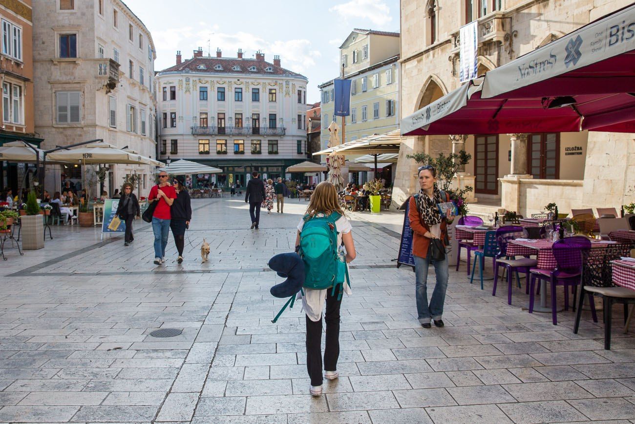 Walking through Split