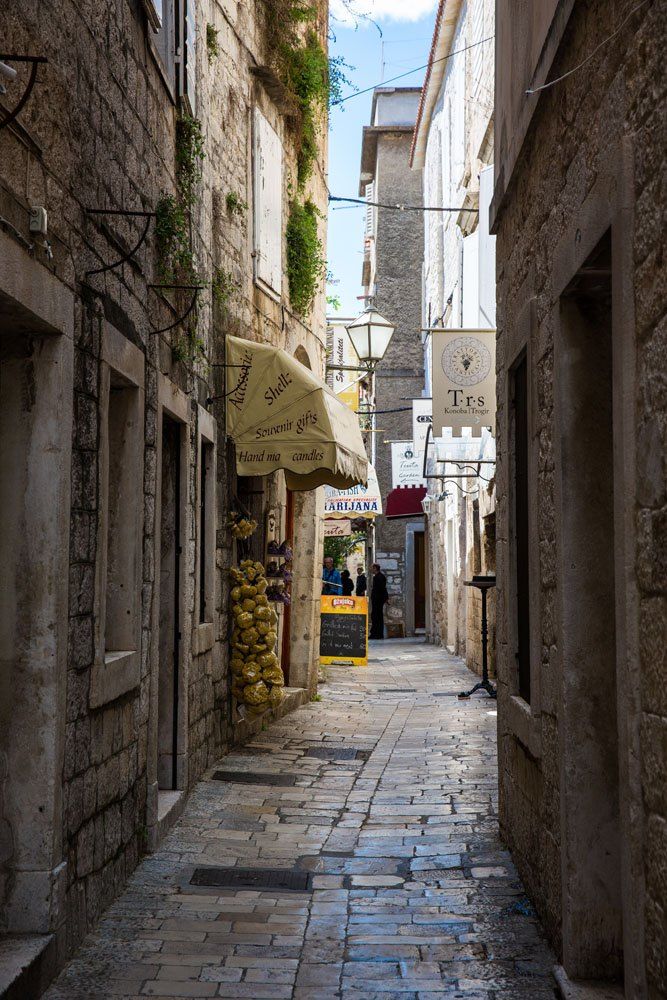 Walking through Trogir