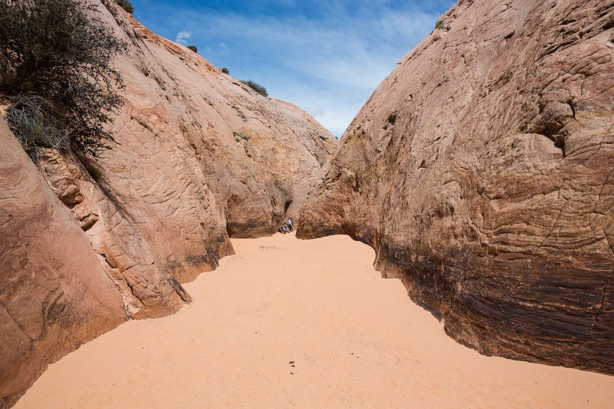 Entrance to Zebra Slot Canyon