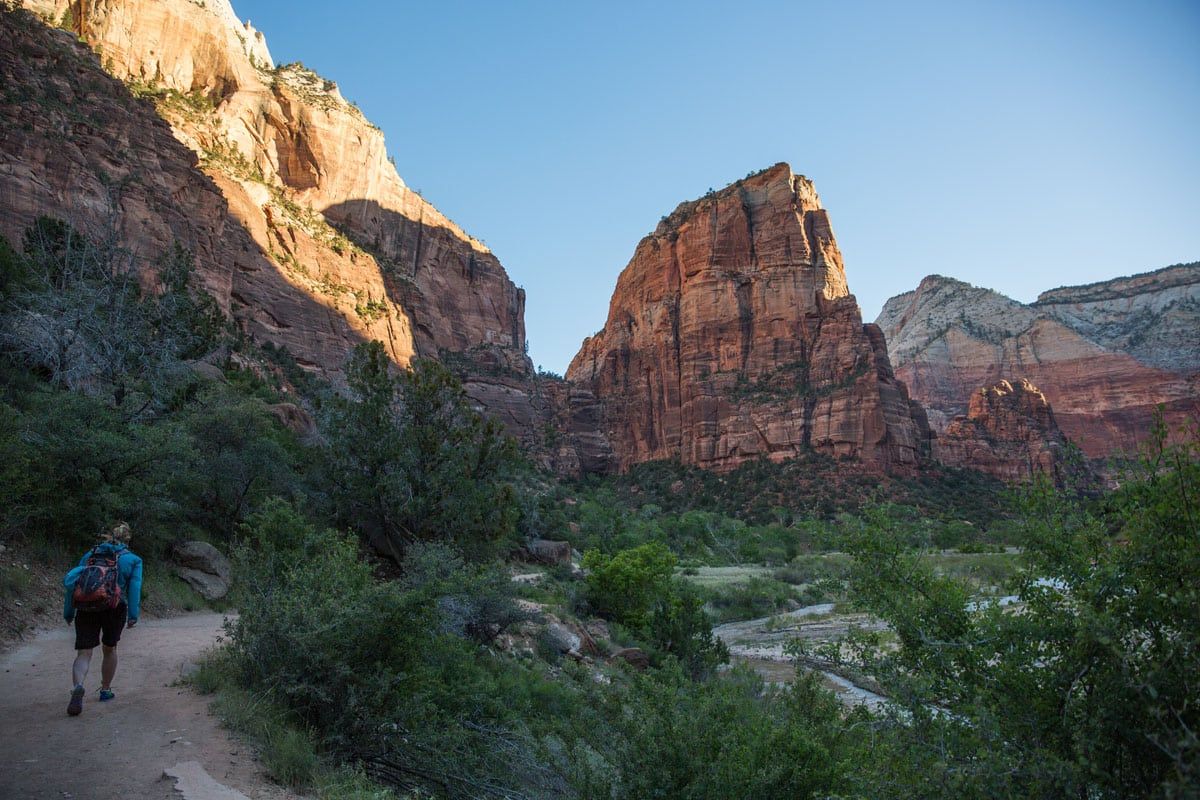 First View of Angels Landing