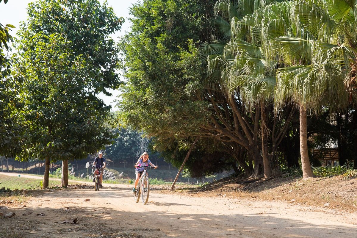 Kara biking in Thailand