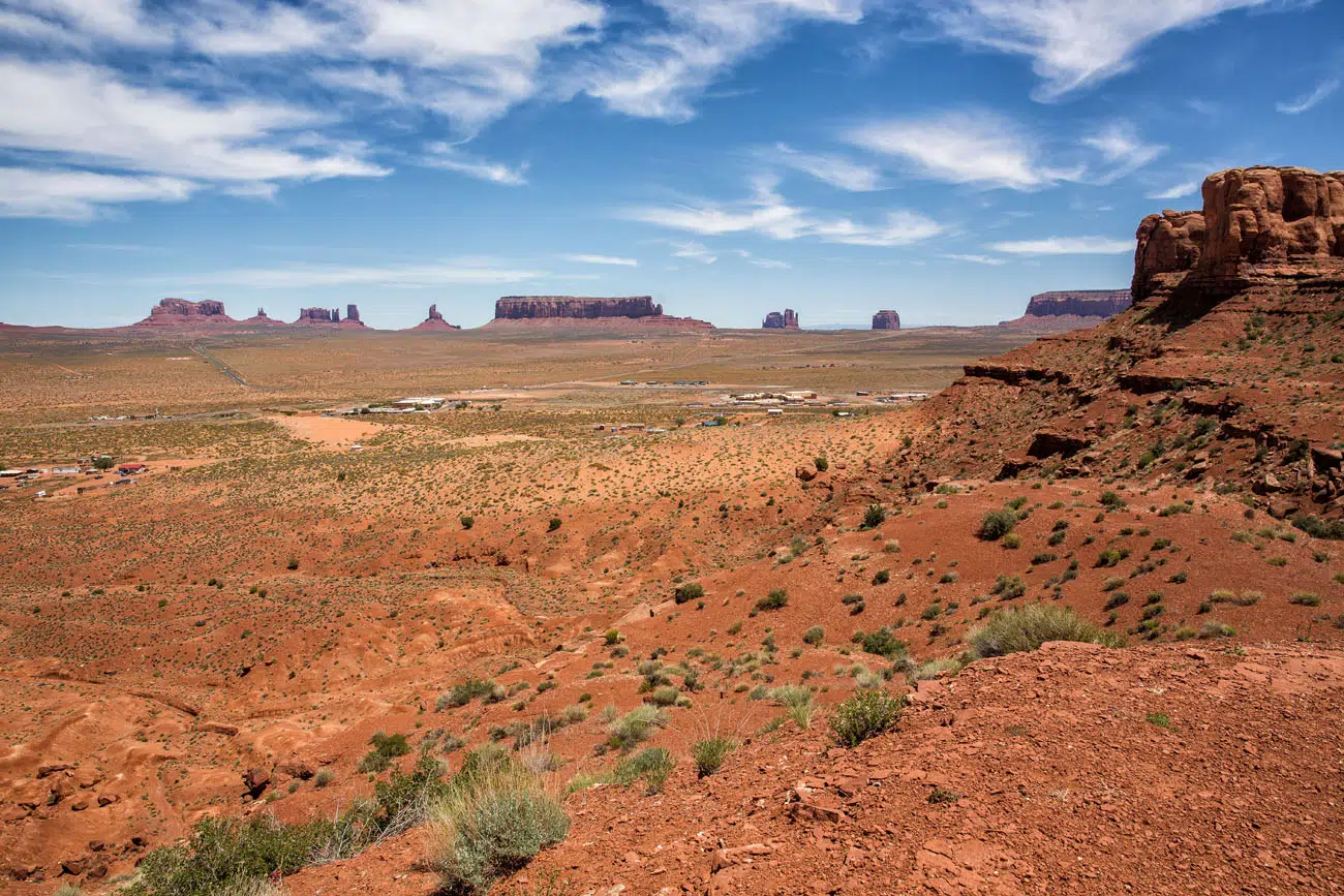 Monument Valley View from Teardrop Arch