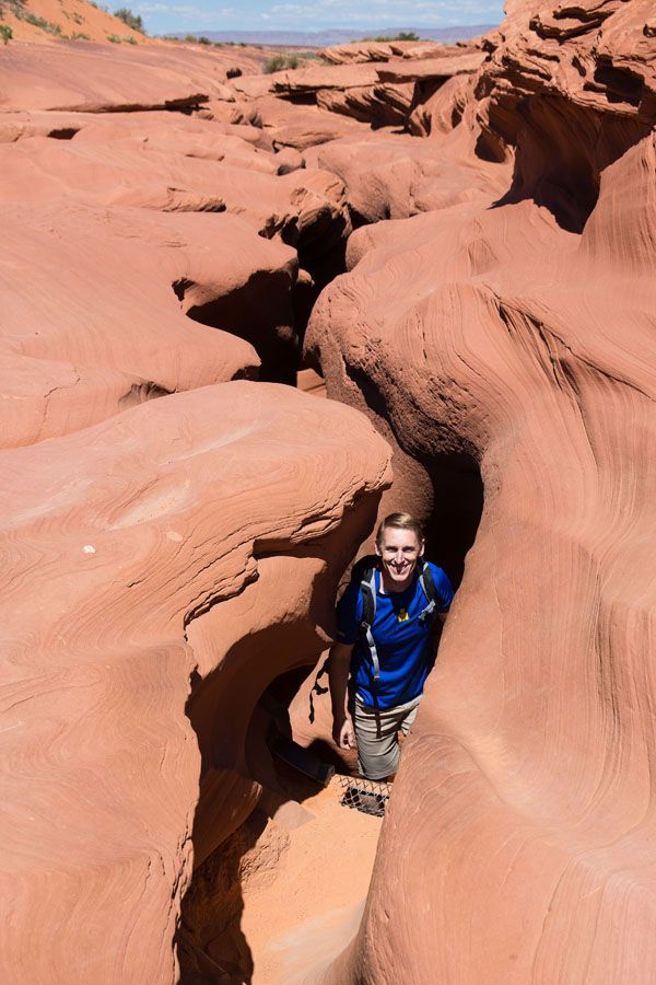 Emerging from Antelope Canyon