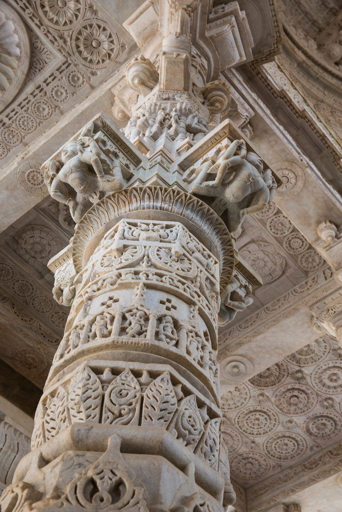 Marble Column in Ranakpur