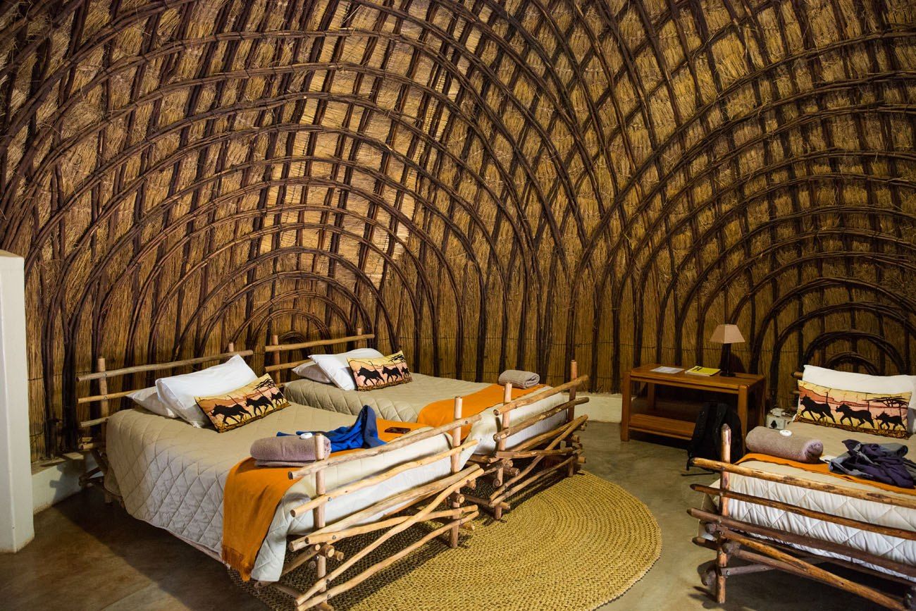 Inside a Beehive Hut