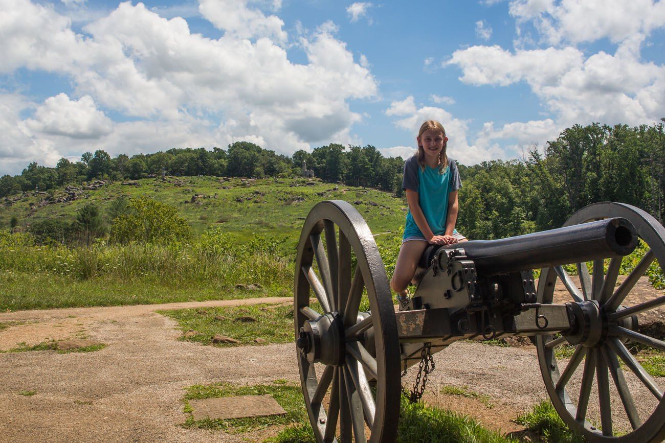 Kara in Gettysburg