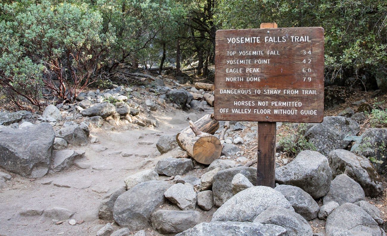 Yosemite Falls Sign