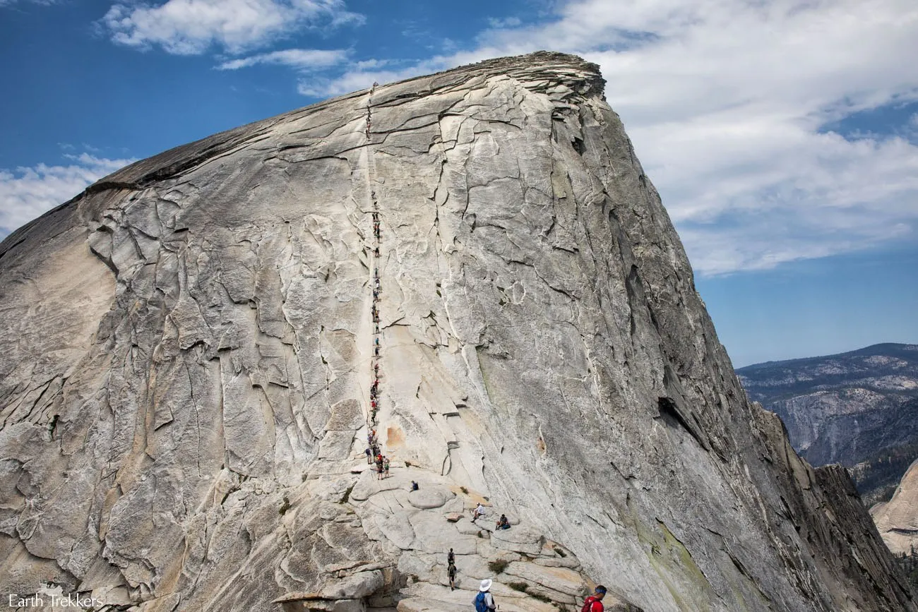 Climbing Half Dome