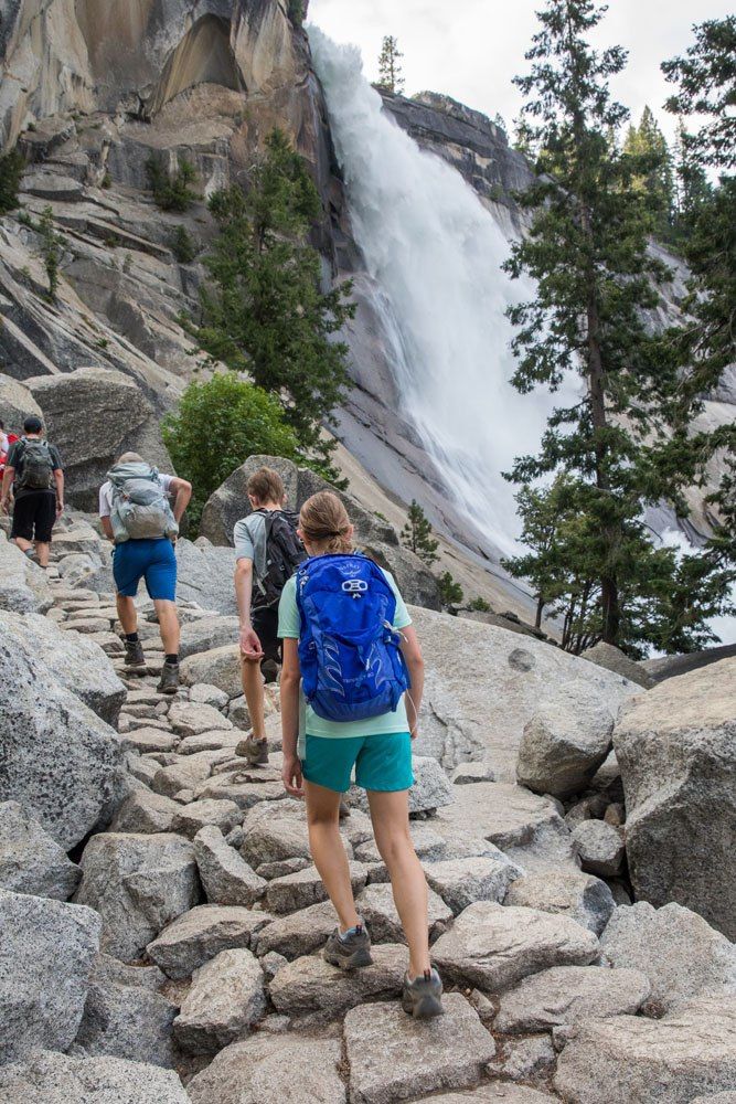 Hiking Nevada Falls