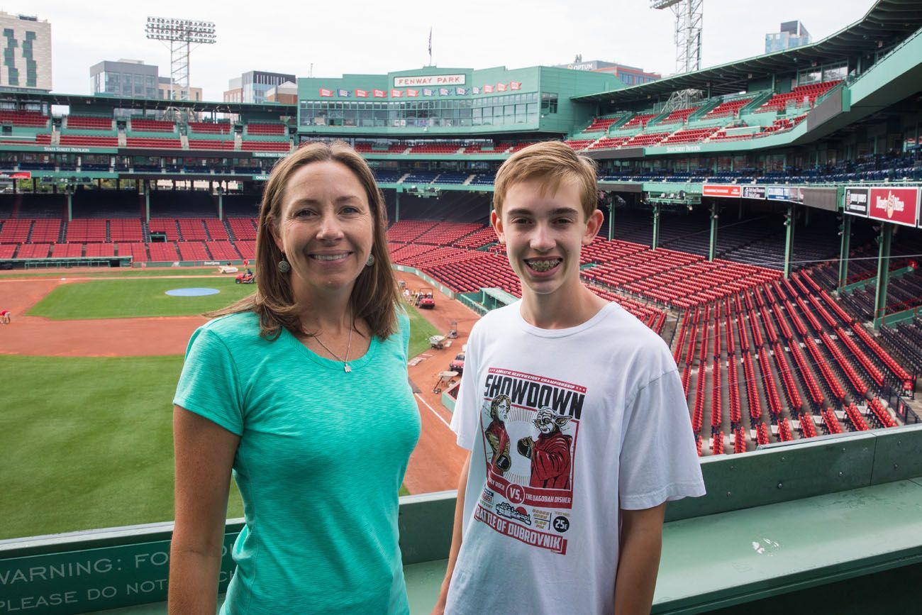 Julie and Tyler at Fenway