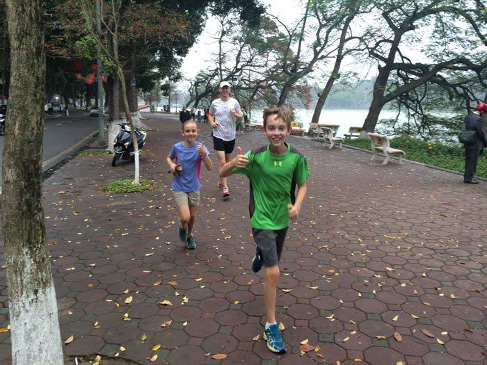 Running in Hanoi