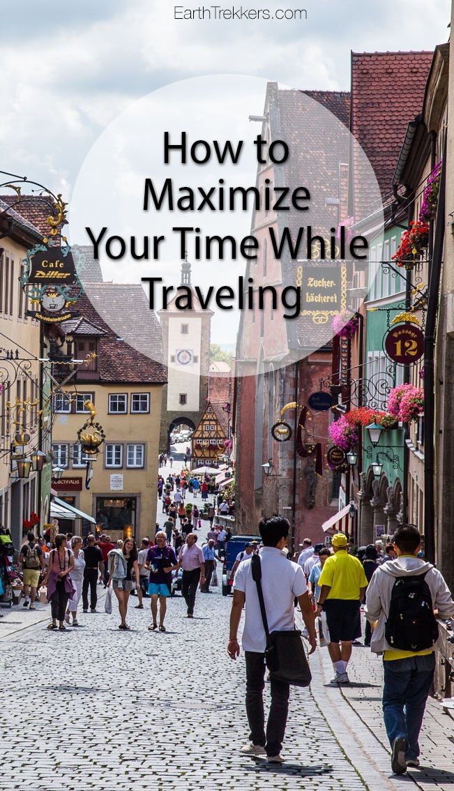 Travel Advice Maximize your Time