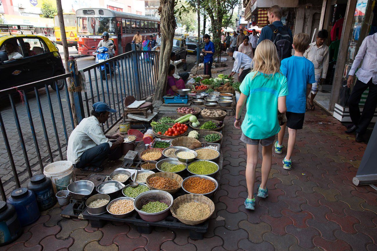 Walking through Mumbai