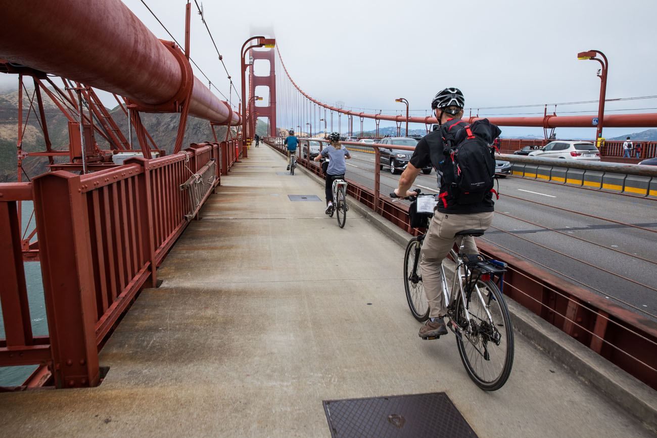 Biking the Golden Gate Bridge