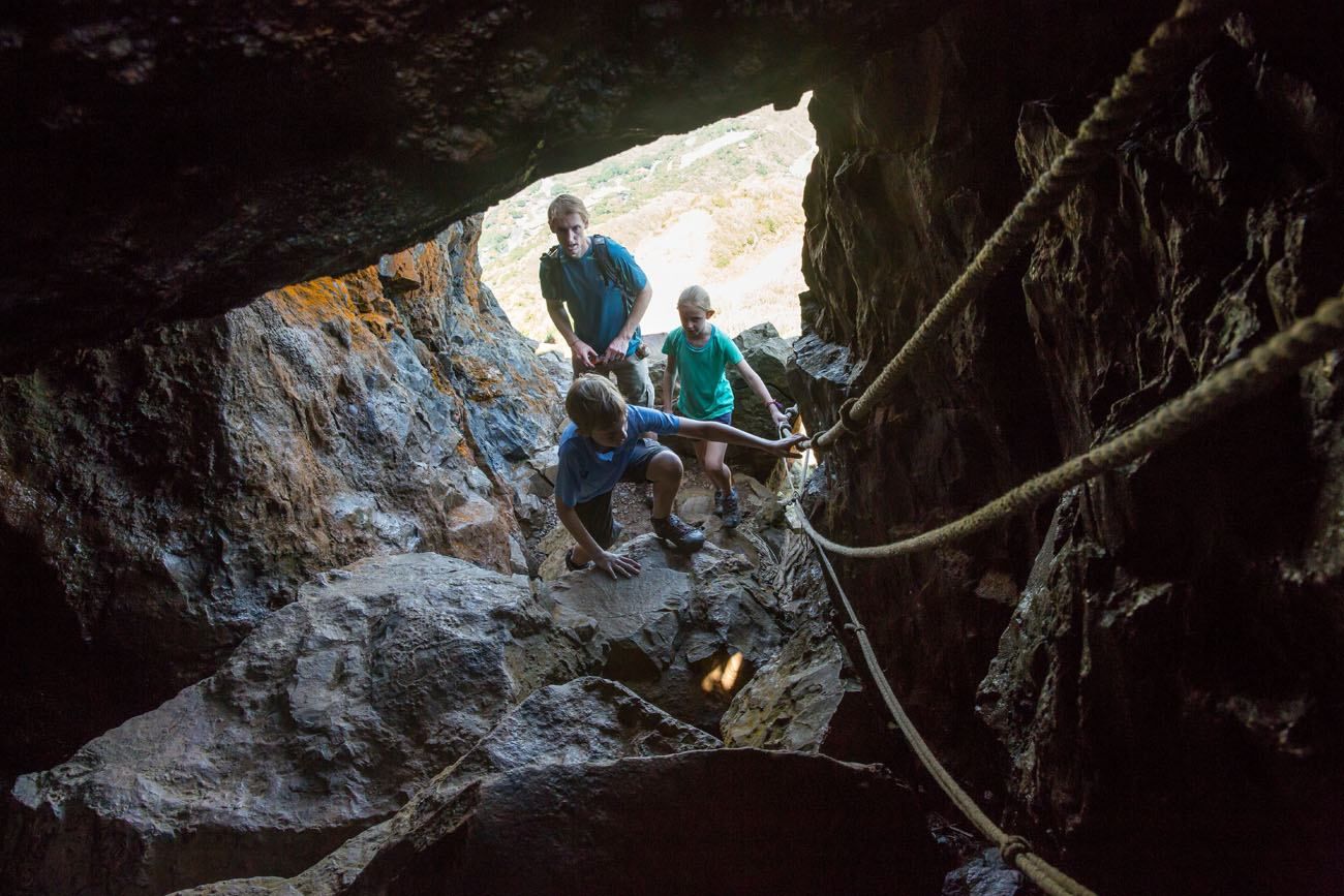 Climb through the Cave