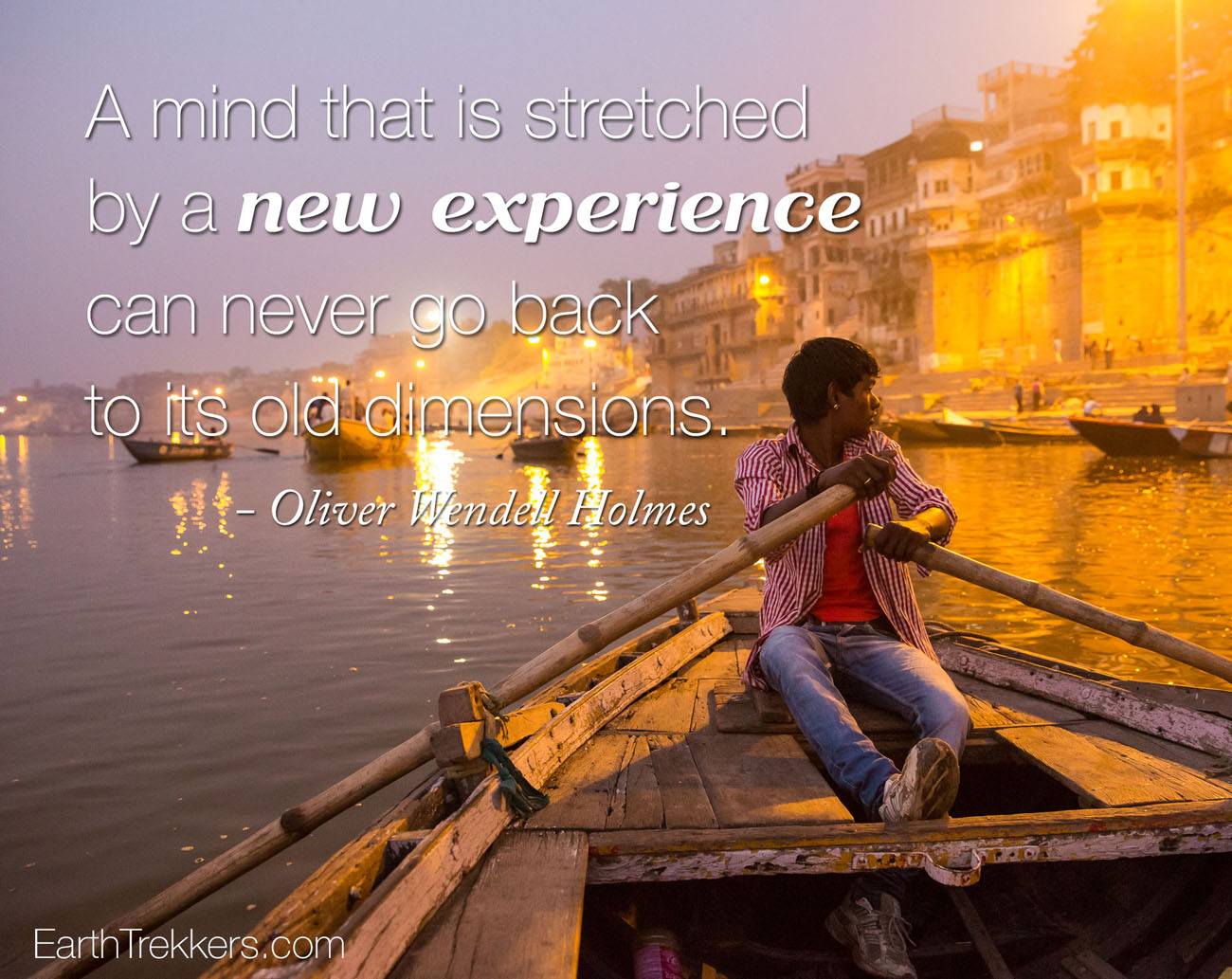 Mind stretched by a new experience