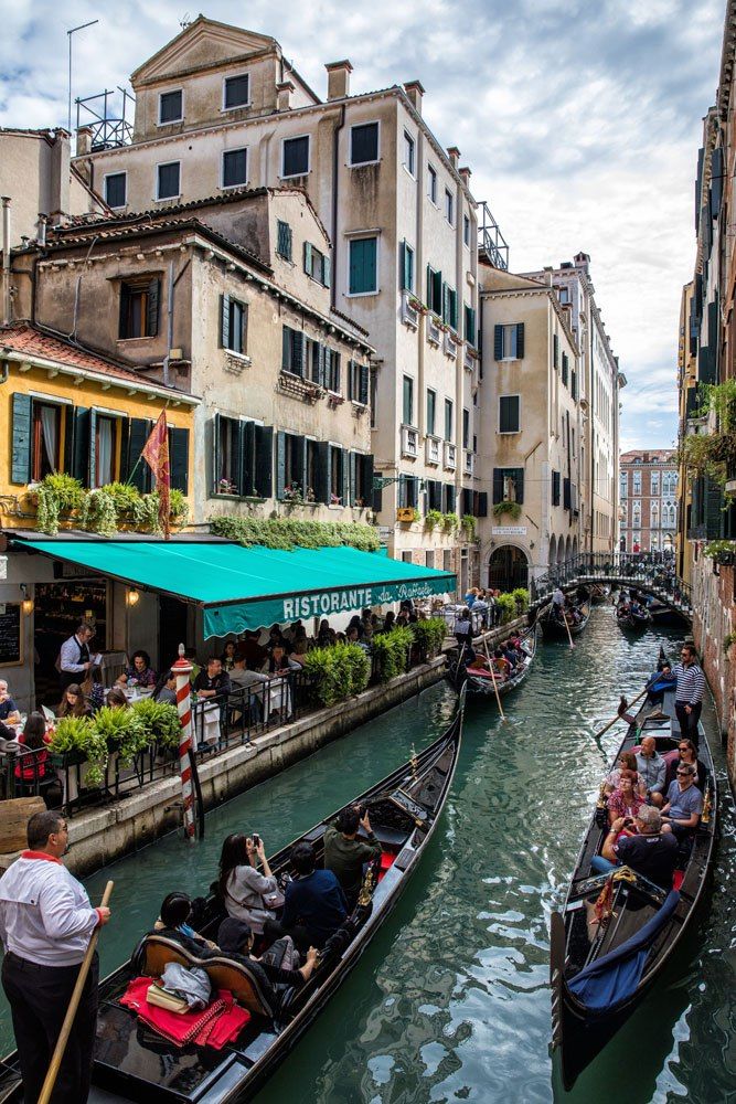 Canal with Gondolas