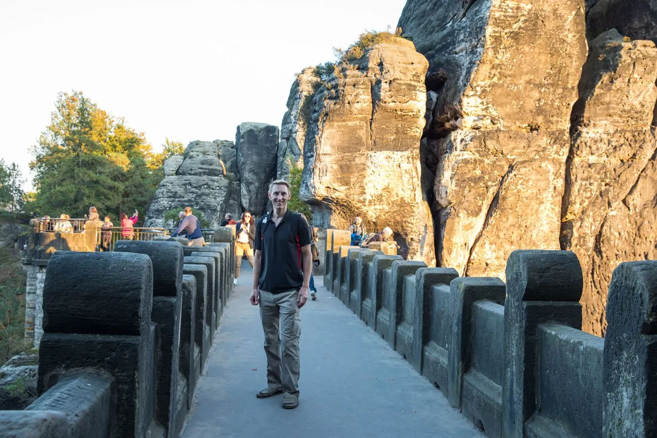 Tim at the Bastei