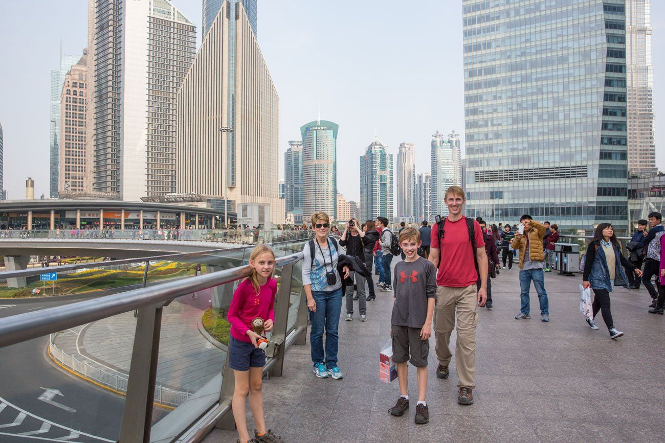 Walking through Shanghai